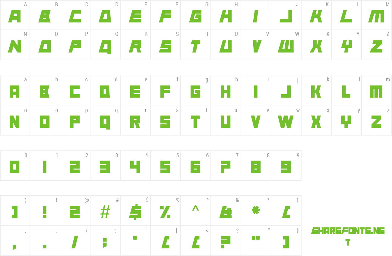 Font Animal Silence preview